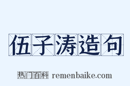 伍子涛造句是什么意思的图片